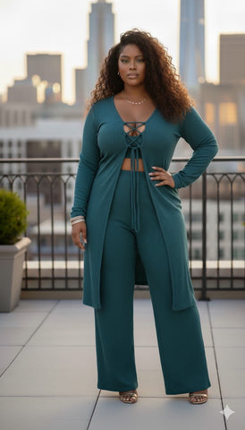 Farrah Pant Set (denim blue)