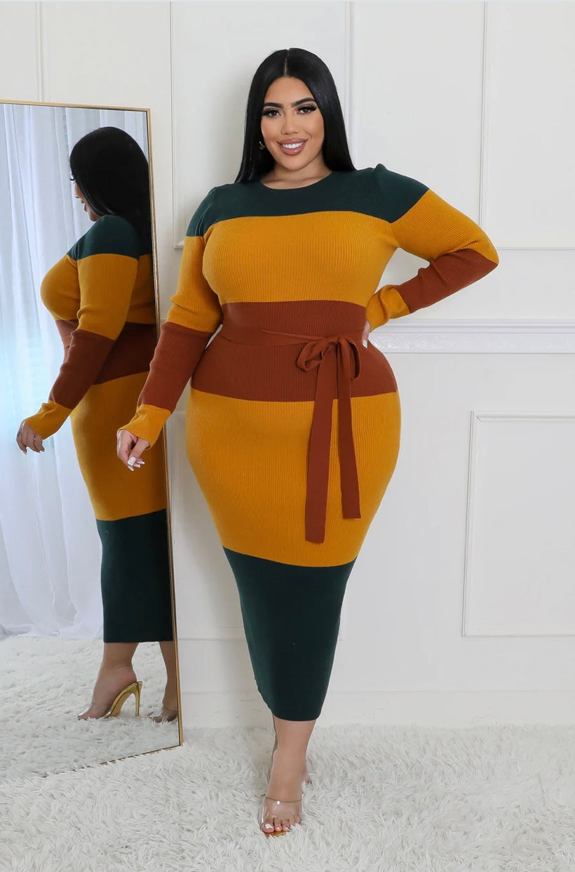 Cinnamon Verdant Sweater Dress