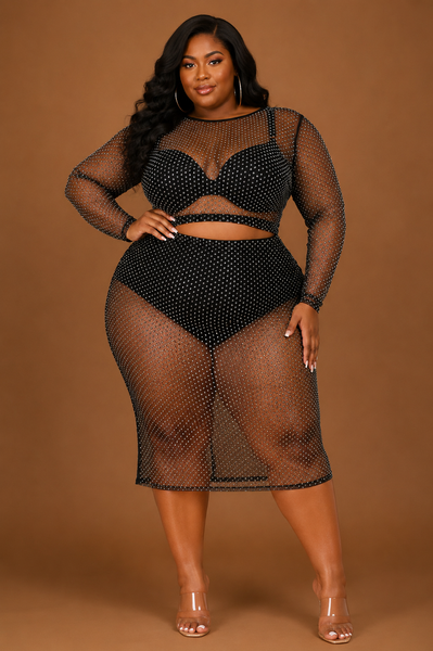 Guestlist Glam Skirt Set ( please read details )