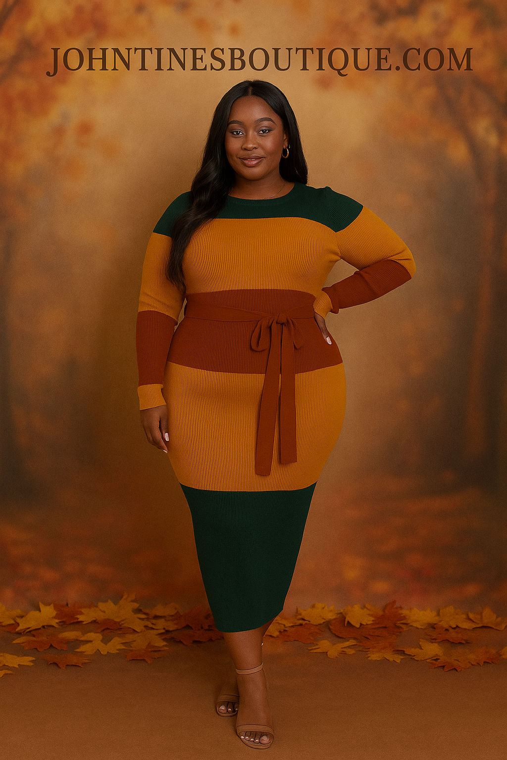 Cinnamon Verdant Sweater Dress