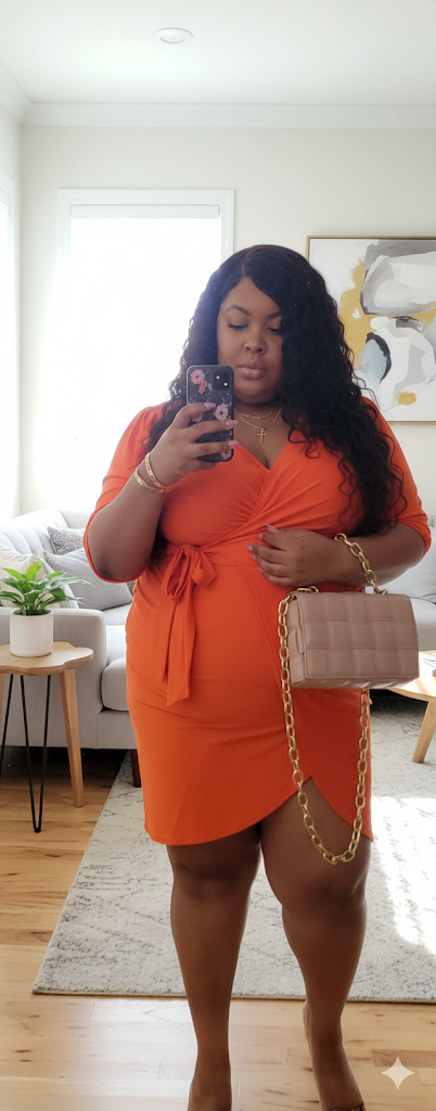 Persimmon Wrap Dress