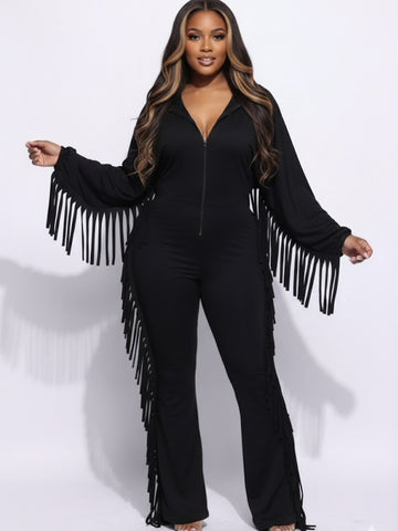 Fringe benefits jumpsuit