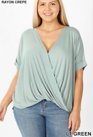 Nelly Top in Light Green - JohntinesBoutique.com